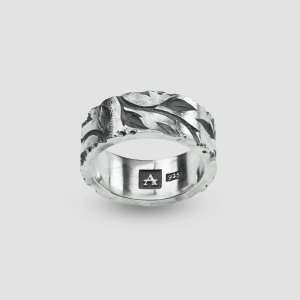 Bague en argent 925 noirci - Averse Paris